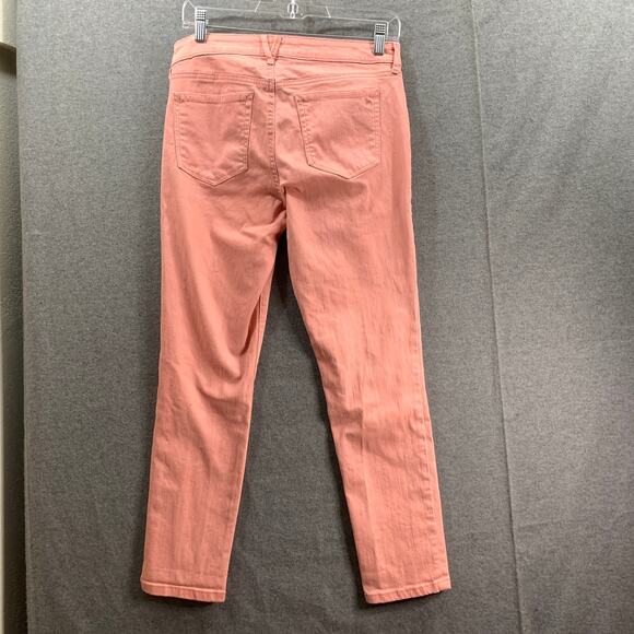 Jessica Simpson Women's Pants Size 6 / 28 Rolled Crop Skinny Orange Color - Picture 2 of 6